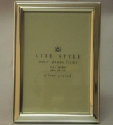 Shiny Silver Metal Photo Frame - 13*18cm