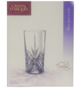 Box 6 Masquerade Hi Ball Glasses - 380ml Box 6 Masquerade Hi Ball Glasses - 380ml