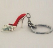 Keyring Red shoe with bling