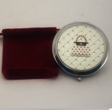 Blinging compact mirror with Handbag 7cm Diameter