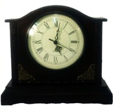 Wooden Carraige Desk Clock - 26.5cm High