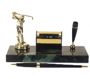 Marble Golfer Desk Set