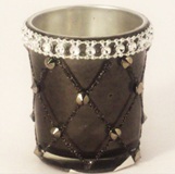 Votive Candle Holder Black - 7 * 6cm Diameter