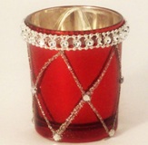 Votive Candle Holder Red - 7 * 6cm Diameter