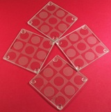 4 pc Coaster Set - Circles