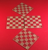 4 pc Coaster Set - Squares