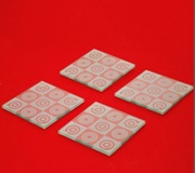 4 pc Coaster Set - Retro Red