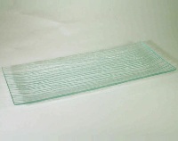 Rectangular Glass Platter/Tray - Ripple 33 * 16cm