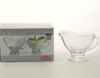 Box 2 Small Glass Sauce Boat 6.5 * 10cm Box 2 Small Glass Sauce Boat 6.5 * 10cm