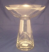 Footed Glass Candle Holder 27.5cm * 24cm Diameter