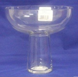 Footed Glass Candle Holder 20cm * 20cm Diameter