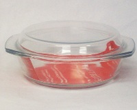 Eetrite Glass Oval Casserole Dish with Lid - 2L Eetrite Glass Oval Casserole Dish with Lid - 2L
