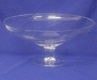 Footed Glass Bowl - 15 * 34cm Footed Glass Bowl - 15 * 34cm