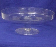 Footed Glass Cake Stand 12cm (Height) * 32.5cm (Diameter) Footed Glass Cake Stand 12cm (Height) * 32.5cm (Diameter)