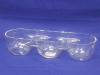 3 Division Glass Bowl 7 * 31.5 * 10.2cm 3 Division Glass Bowl 7 * 31.5 * 10.2cm