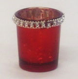 Votive Candle Holder Red - 6.5 * 5.5cm Diameter