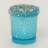 Votive Candle Holder Turquoise - 6.5 * 5.5cm Diameter
