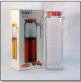 Refrigerator Water Jug with Red Lid - 1.3 L Refrigerator Water Jug with Red Lid - 1.3 L