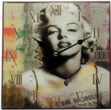 Wall Clock Marilyn Manroe - 20cm Diameter