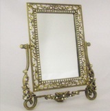 Antique look Bronze standing Mirror 18.2*2.5*1.7cm