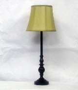 Metal Buffet Lamp in Black Finish - 65cm