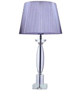 Crystal Lamp with 13inch Silver Thread Shade 12 * 12 * 54.5cm