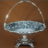 Silver Plated Sweet Dish with Handle