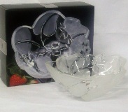 Fancy Fruits Glass Dish - Strawberry 18cm