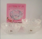 Sweetheart Set 3 Glass Bowls 13cm Diameter