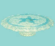 Carmen Glass Cake Plate - Footed - 34cm Carmen Glass Cake Plate - Footed - 34cm