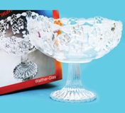 Carmen Glass Footed Bowl - 22.5cm