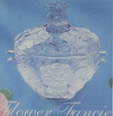 Flowe Francies Glass Jar & Lid - 16cm Flowe Francies Glass Jar & Lid - 16cm