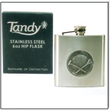 Hip Flask 6 oz - Golf Ball & Tee Insert