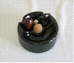 Pipe Ashtray - Black Single