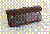 Tobacco Pouch - Leather Burgundy Foldover Combi - Single Tobacco Pouch - Leather Burgundy Foldover Combi - Single