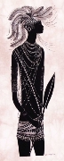 Young Turkana dancer Heidi Lange Prints