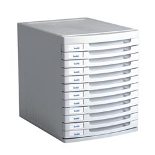 A4 12 Drawer L400 x W297 x H366 mm- Computer / Grey