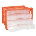 Big Jim 5 pce Professional Organiser Combo- Clear/Orange