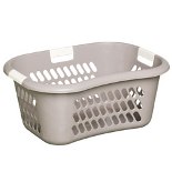 Hipster Laundry Basket L650 x H455 x W281- Silver  - Min Order: