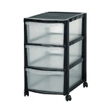 3 Drawer Mobile unit  L500 x W3865 x H395mm- Grey / Graphite