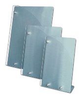 Dl Brochure Holder Pers/Aluminium - Avail In: Aluminium, Black,