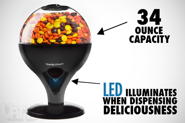 Motion Activated Candy Dispenser with LED light. Battery Operate