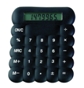 Bubble Silicon Calculator Black