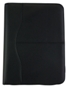 Black A4 folder with zip with calc & notepad