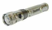 Rechargeable 6 LED & Xenon aluminium torch.