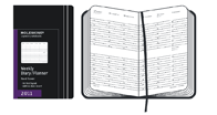 Moleskine Weekly Diary Vertical Black hard cover Pocket