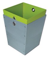 One Size Dustbin - 250X250X300Mm - Avail In: Aluminium, Black, W