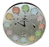 12 Window Clock Photo Frame