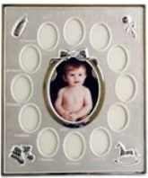 Photo Frame Silver - Baby - 13 Windows