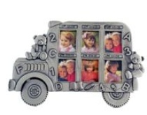 Pewter Picture Frame - School Bus (4.7 * 7)